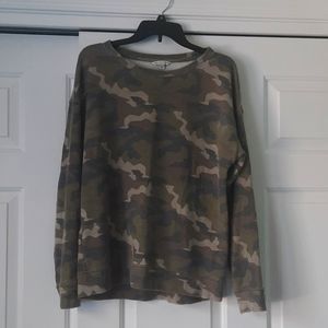 AE camo crewneck sweatshirt